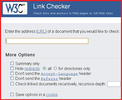 W3C Linkchecker Tool