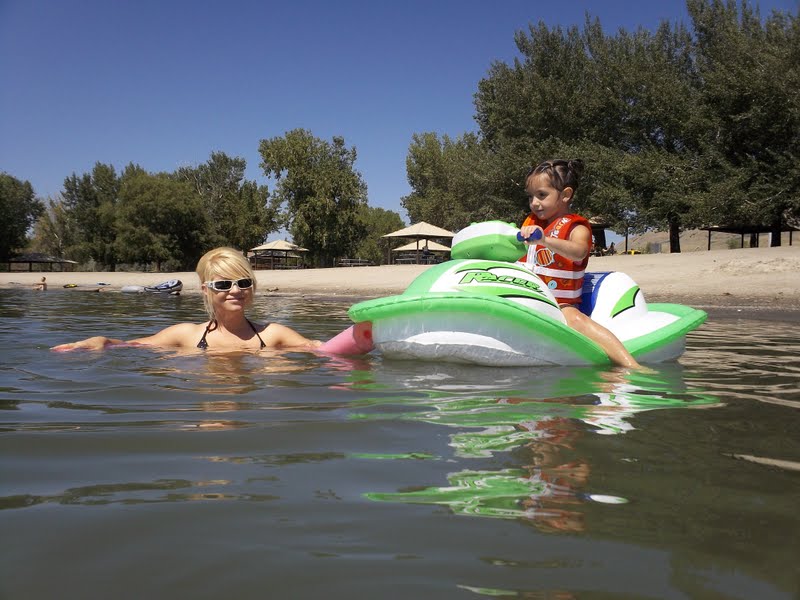 Two Camo Princesses and our Prince Charming Willard Bay Jet Skiing