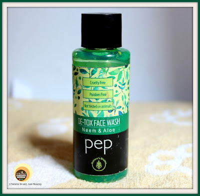 pep De-tox Neem & Aloe Face Wash packaging