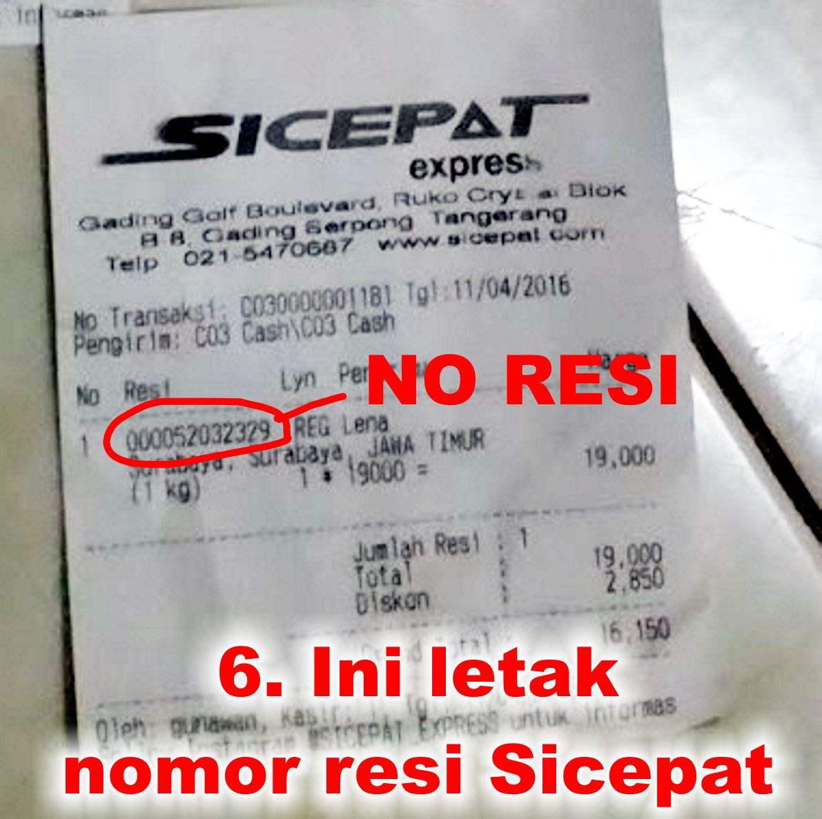 Cara Mengetahui Nomor Resi Jne Tiki Wahana Pos Indonesia