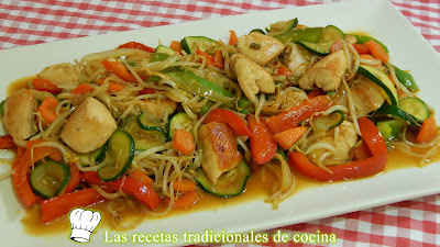 Cómo hacer chop suey de pollo con verduras