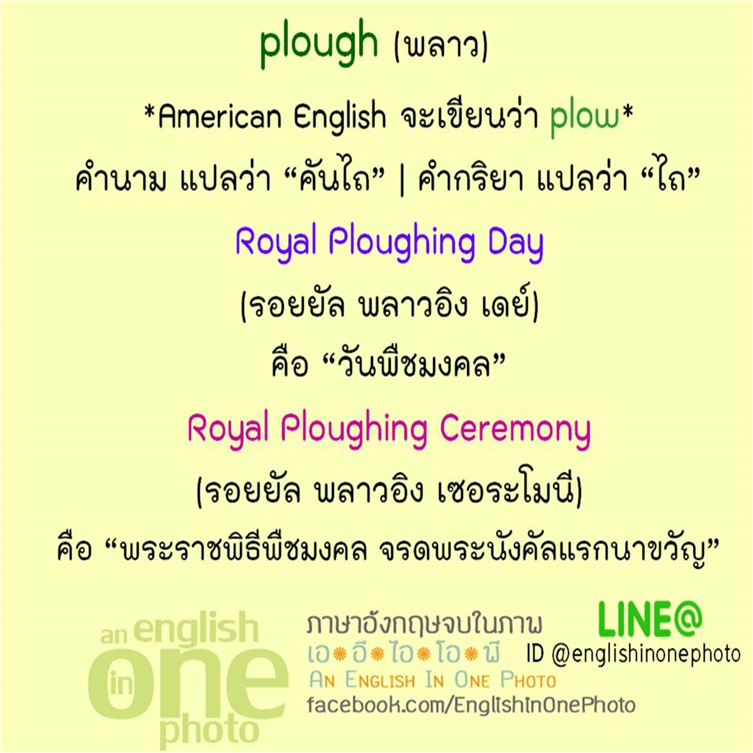 Ploughing Pronunciation