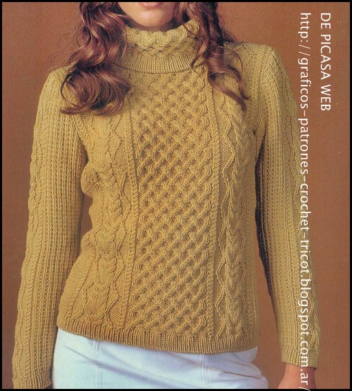 pullover tejido a dos agujas