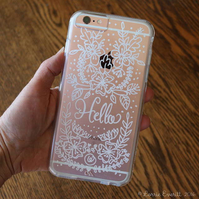 Lorrie Everitt Studio personalize your clear phone case using sharpie markers