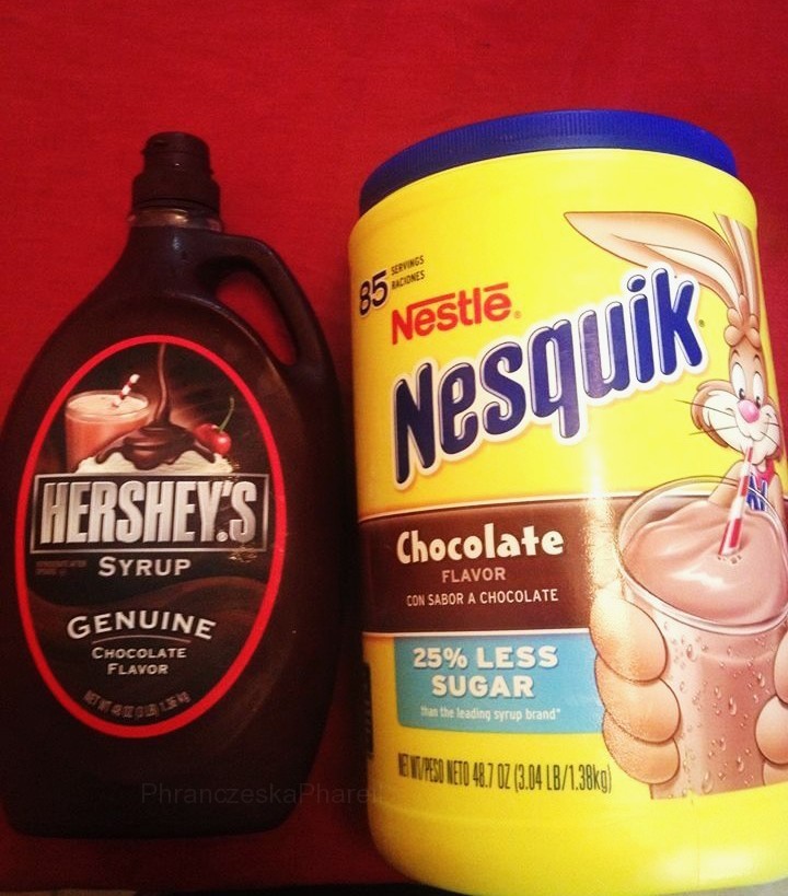 Just tasting ) Nesquick vs Hershey's chocolate syrup