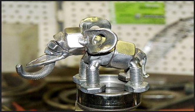 Ide Kreasi Unik Dari Bahan Mur Dan Baut Bekas