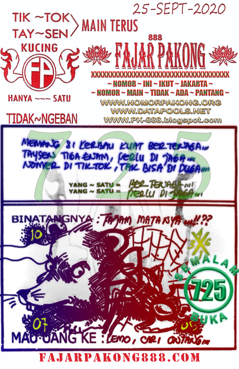 Prediksi Syair Hk 25 September 2020 Keraton4d