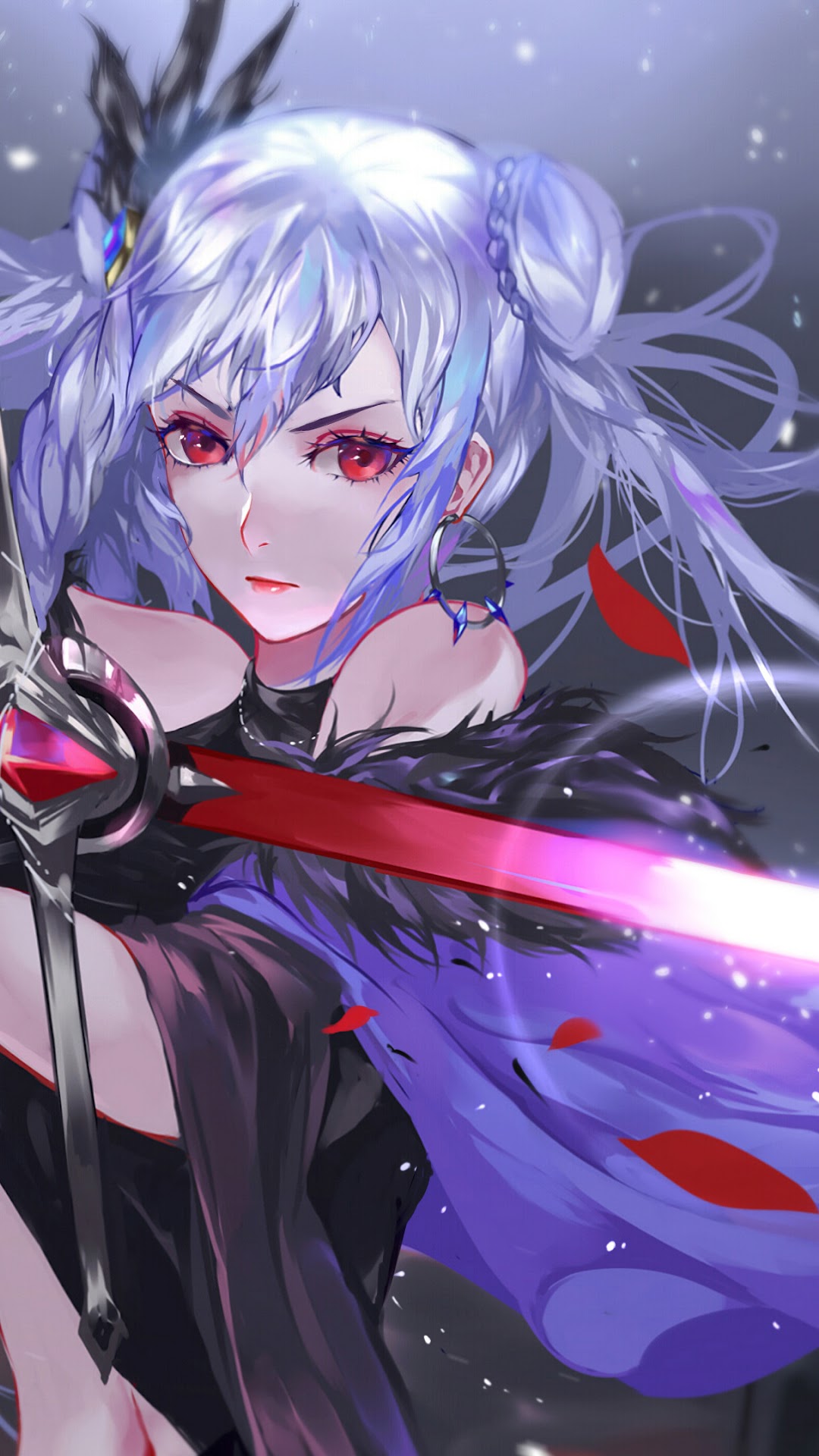 Anime Girl Warrior Fantasy Sword 4k 3840x2160 Wallpaper 11