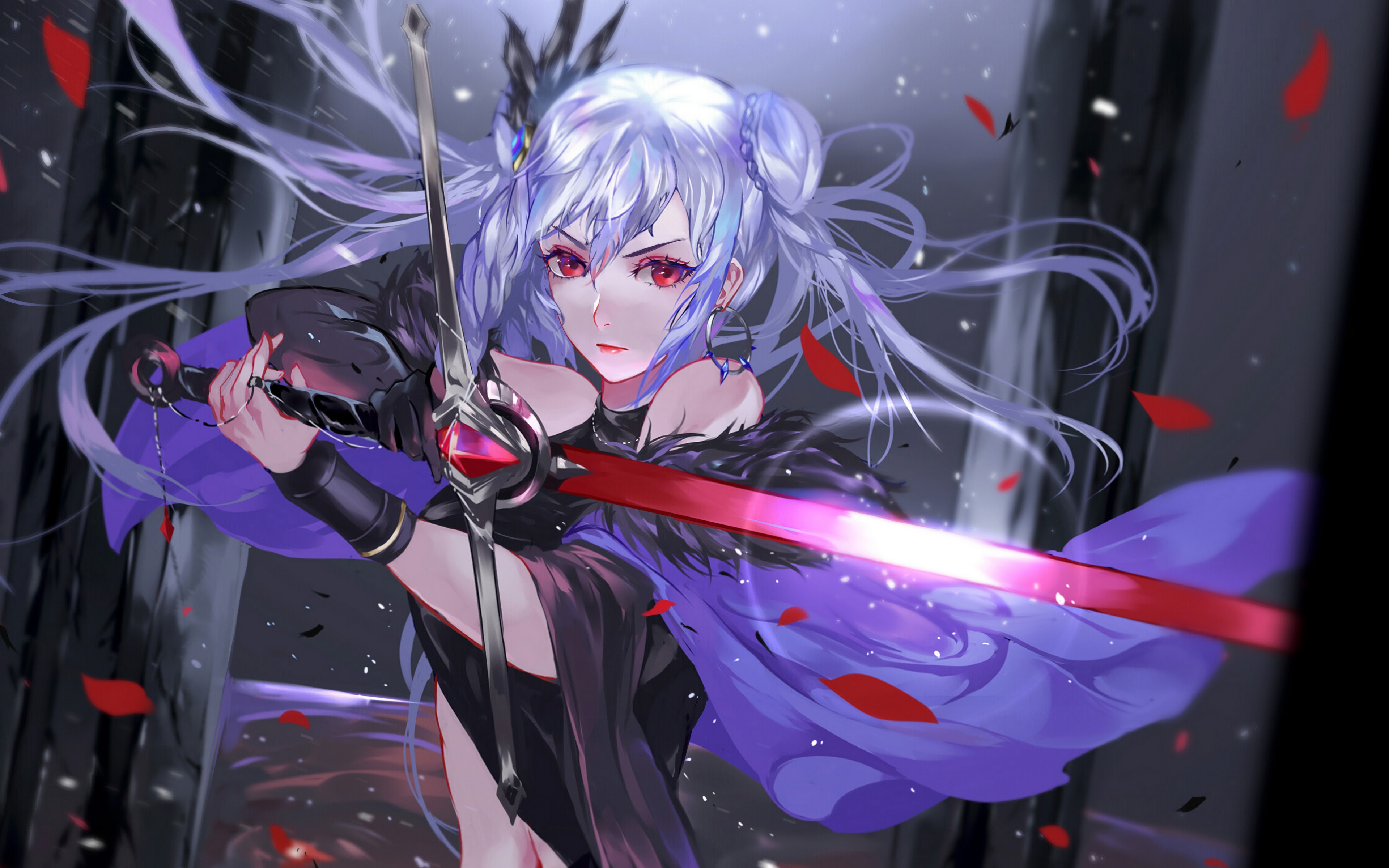 Anime Girl Sword Wallpaper gambar ke 14