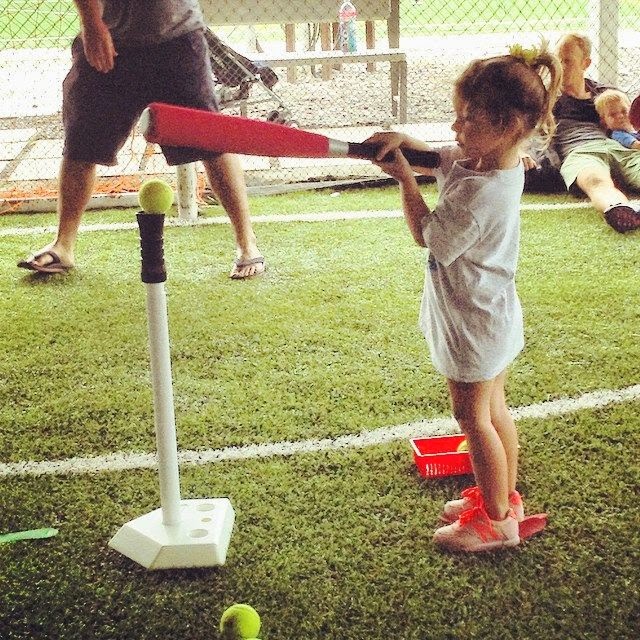 MINNESOTA BABY Linna's first time playing teeball.