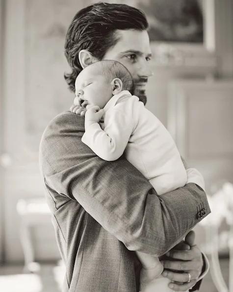 Prince Carl Philip, Princess Sofia and their children Prince Alexander, showing them altogether