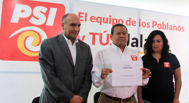 PSI presenta a Víctor Gabriel Chedraui como aspirante a candidato a la alcaldía de Puebla