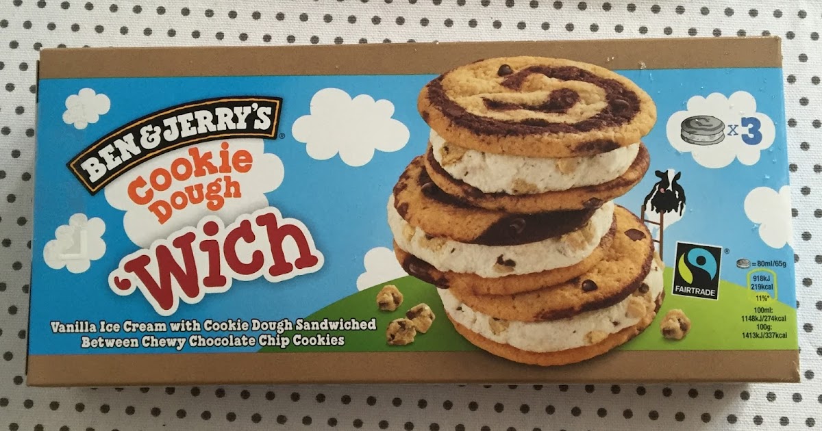 Archived Reviews From Amy Seeks New Treats NEW! Ben & Jerrys Cookie Dough 'Wich Ice Cream