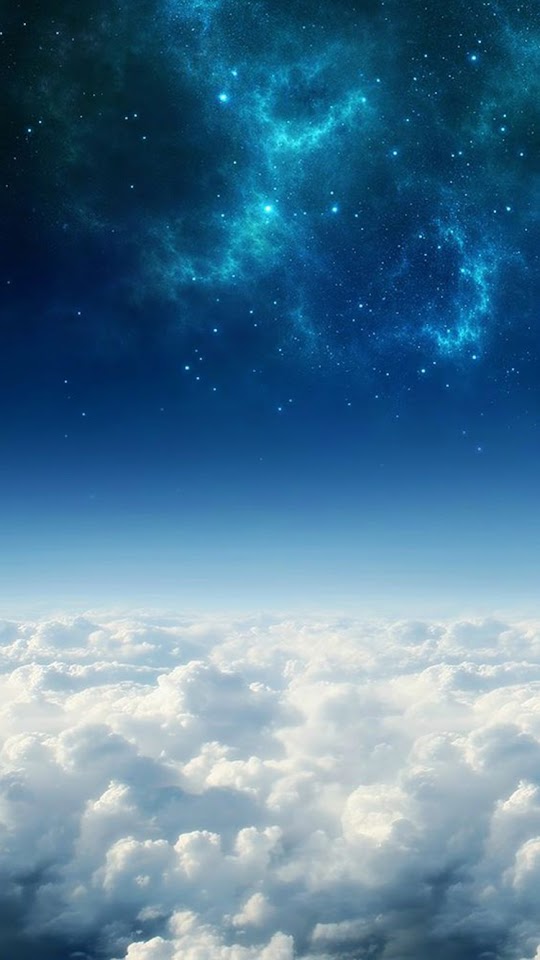 Space Above The Clouds  Galaxy Note HD Wallpaper