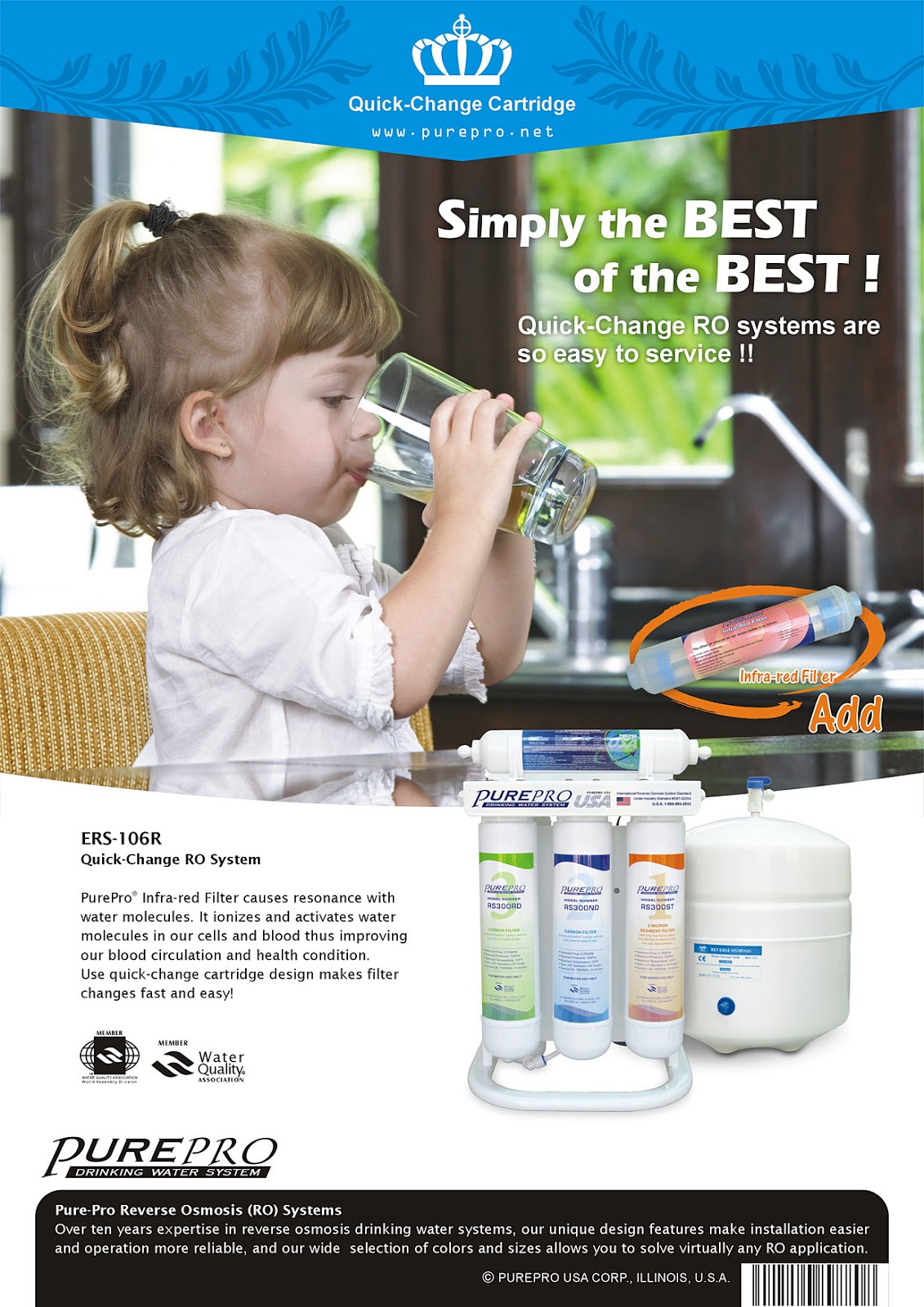 PurePro® Quick-Change Reverse Osmosis / Nanofiltration Water Filtration Systems