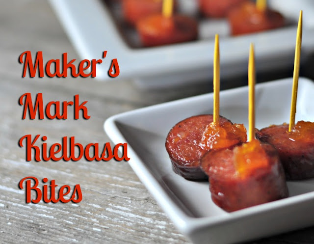 Looking for a party food that is sweet, tangy, with a little kick to start off a gathering or get together?  Look no farther than this post.  Maker's Mark Kielbasa Bites are the perfect combination of yum and wow!