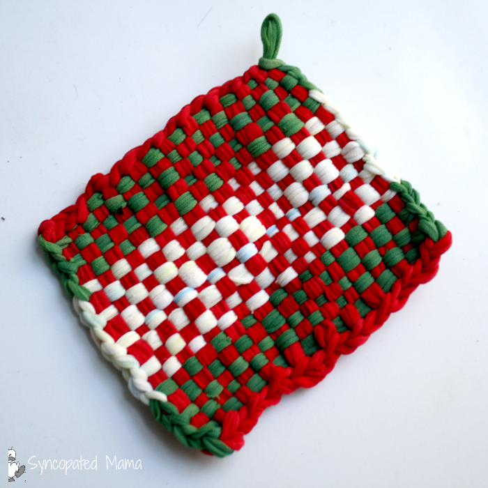 Syncopated Mama Madeline's Christmas Loop Loom Potholder "Rugs"