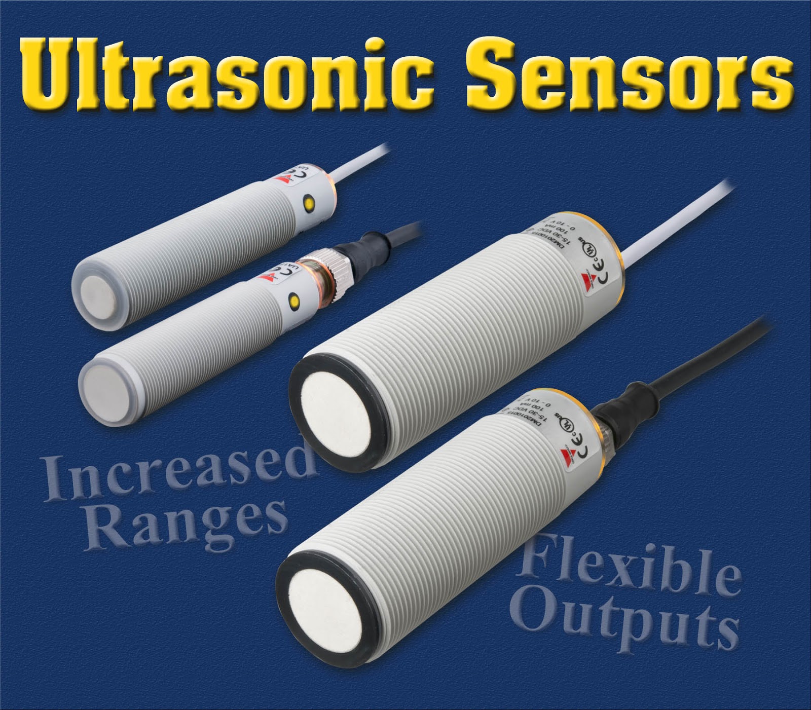 Industrial Electric Switches New Ultrasonic Sensors from Carlo Gavazzi