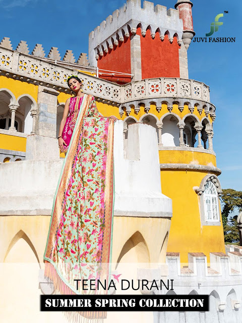 Juvi fashion Teena Durani Pakistani Suits Eid Collection