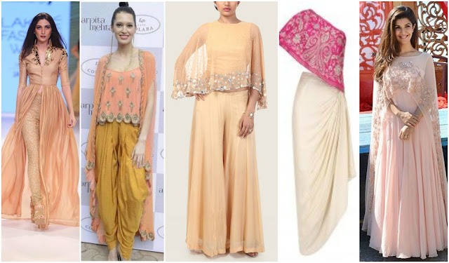 6 Ways To Reuse Your Dupatta, long sleeves cape from dupatta, make long sleeve cape from old dupatta, how to restyle dupatta for outfits