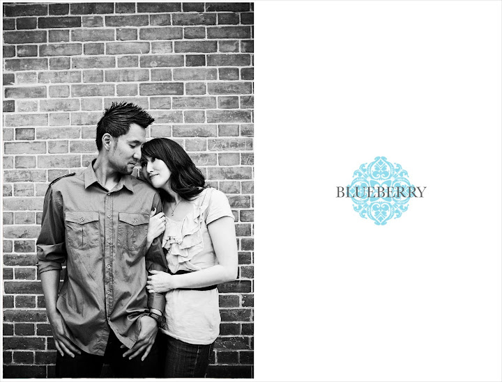 Bay Area brick wall black and white engagement photography session at fort point