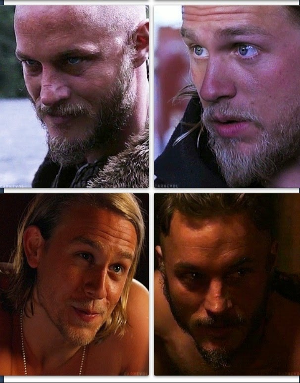 Charlie hunnam and travis fimmel. 