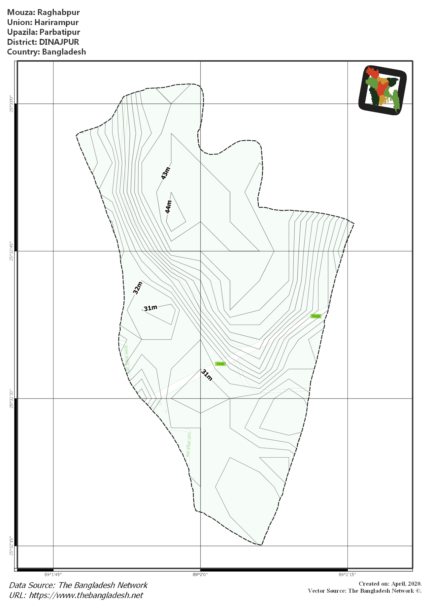 Map of Raghabpur Mouza of Parbatipur Upazila, DINAJPUR Map of Raghabpur Mouza of Parbatipur Upazila, DINAJPUR, Bangladesh.