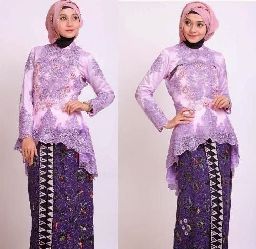 10 Model Baju Batik Kebaya Modern Remaja Pusat Terbaru Muslim