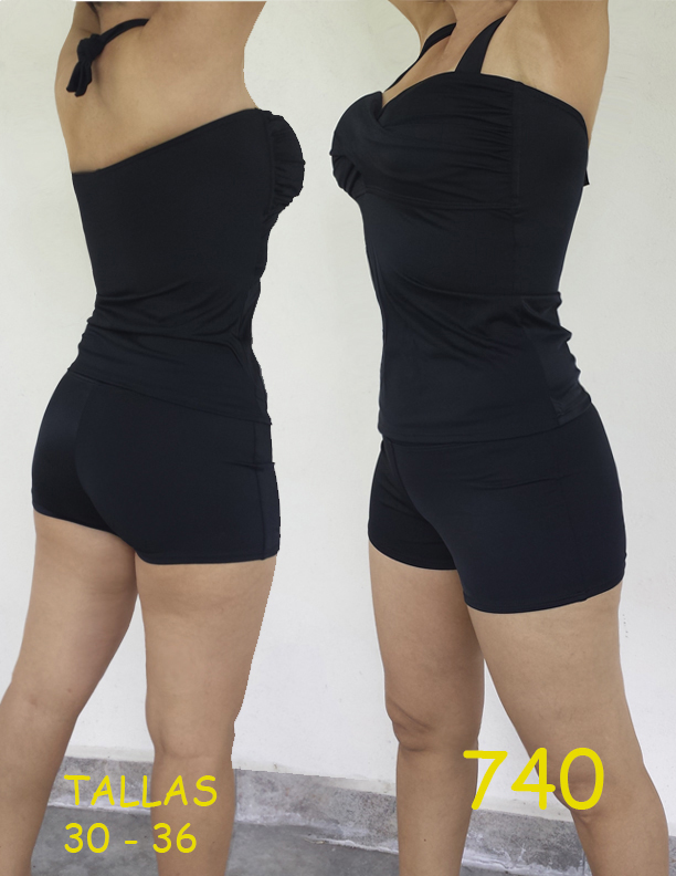 TRAJES DE BAÑO SOL DE ABRIL: SHORT CON BLUSA Y TOP