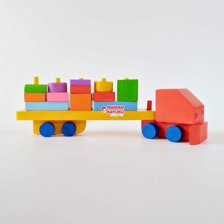 Balok Kontainer Mainan Kayu - SEBUTIK EDUTOYS