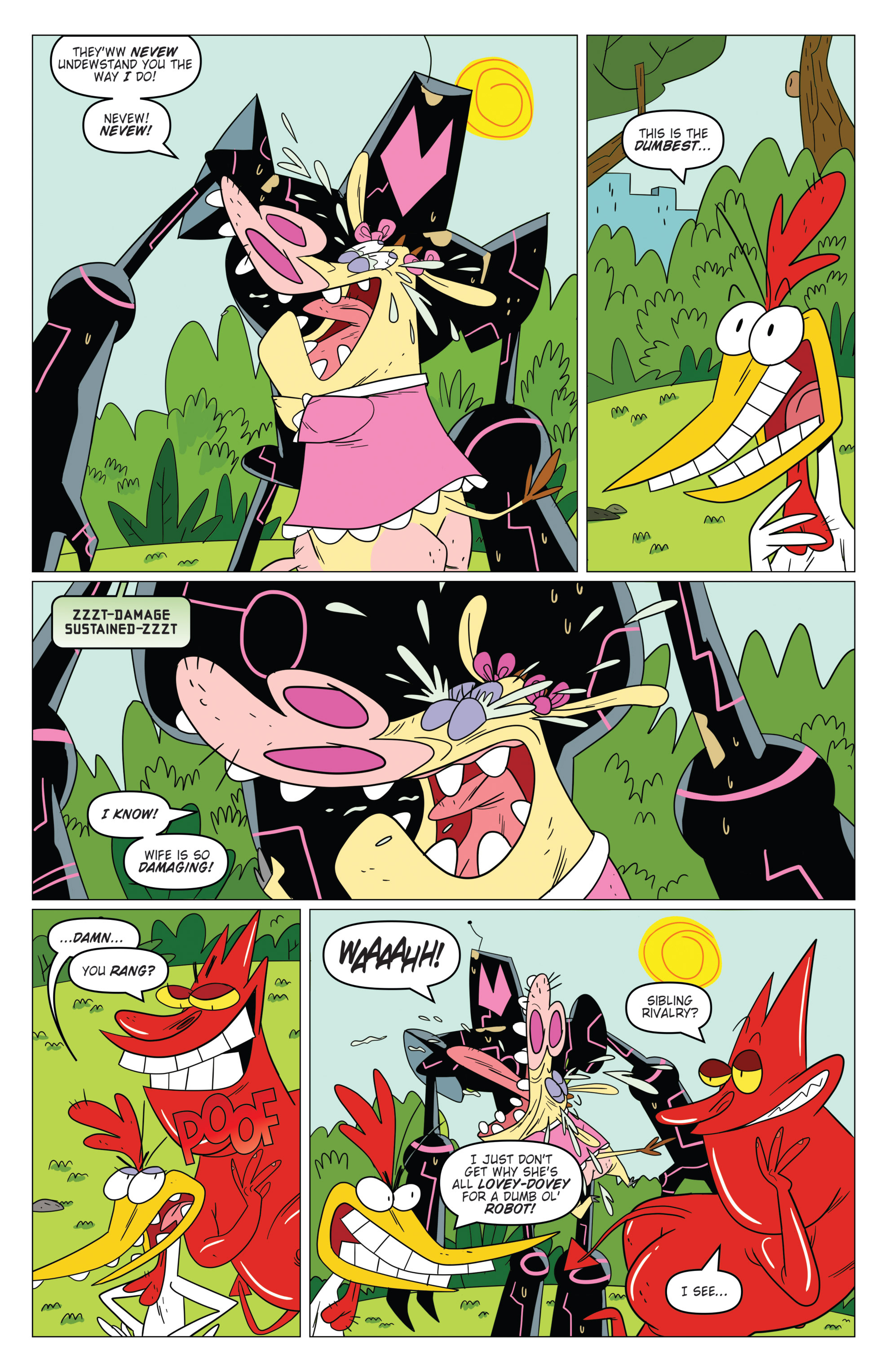 Read online Super Secret Crisis War! comic -  Issue # _Special - Cow and Chicken - 15