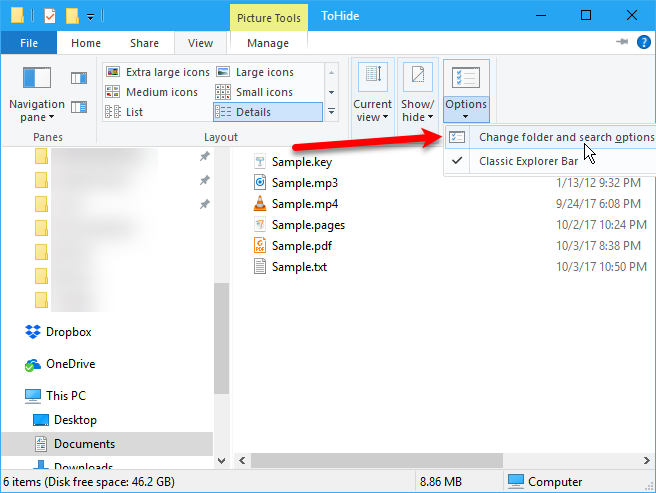 Cómo mostrar Y ocultar Archivos y unidades ocultas en Windows 10