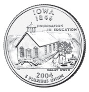 Iowa State Quarter - 2004 - Source: U.S. Mint - http://www.usmint.gov/kids/teachers/library/libraryDisplay.cfm?mediaID=424
