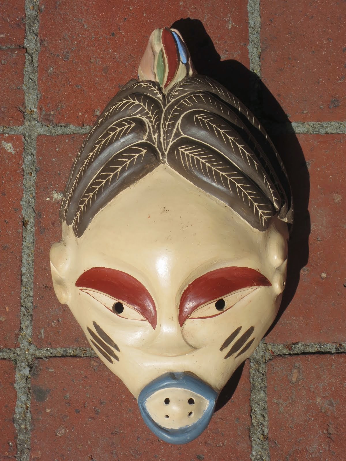 Mask-flûte "Afro-Geisha"