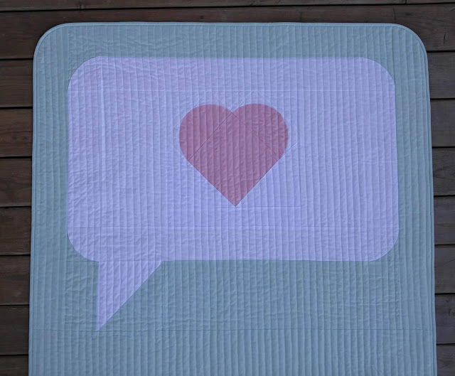 Speak Love quilt pattern by Slice of Pi Quilts