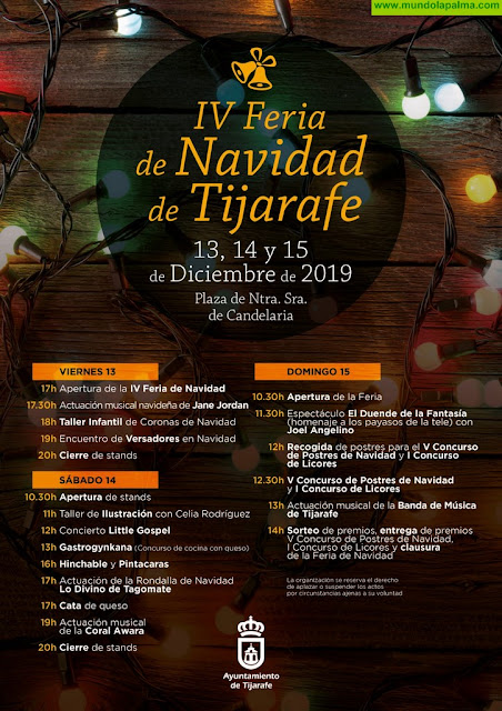 Tijarafe celebra este fin de semana la IV Feria de Navidad