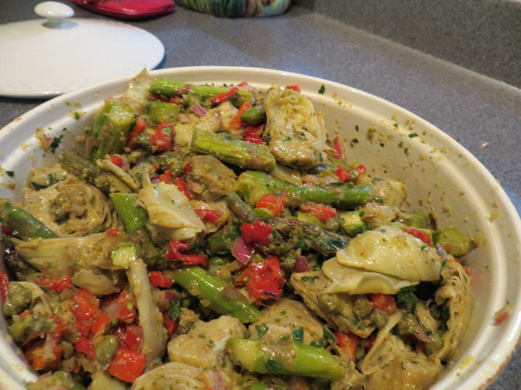 Cooking with Joanna Roasted Artichoke and Asparagus Salad
