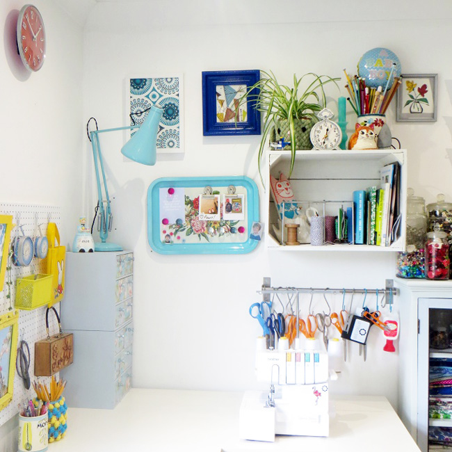 Ashley's beautiful sewing space!
