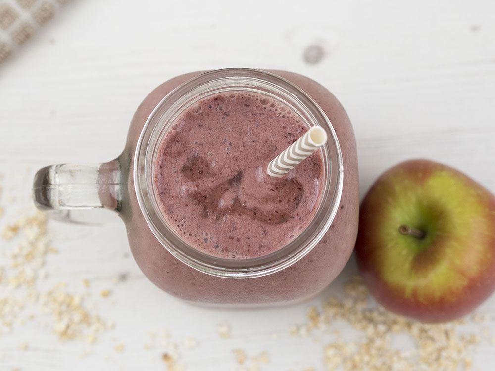 Cherry and Apple Peanut Butter Smoothie Recipe