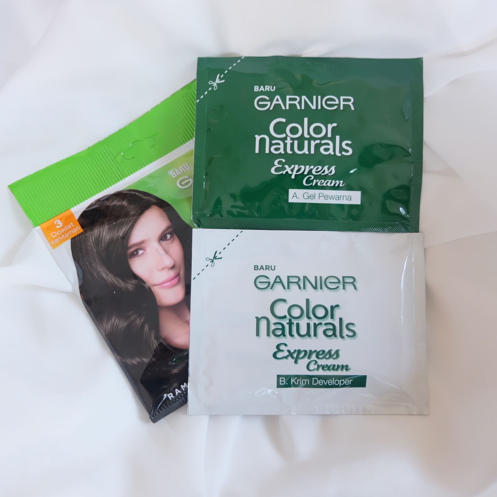 Garnier Color Naturals Express Cream (Cokelat Kehitaman