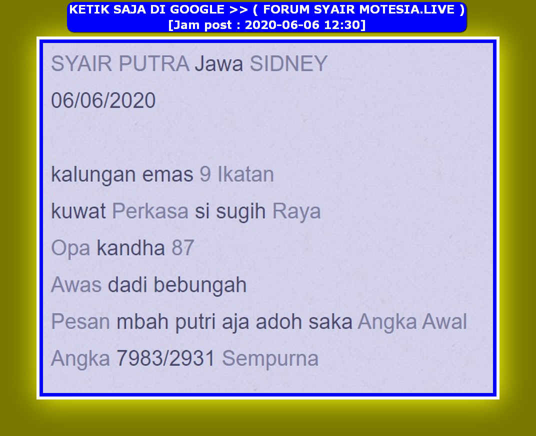 forum syair meloditogel