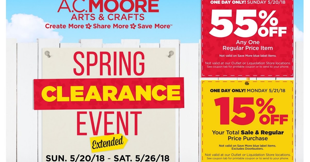 ac moore weekly ad may 20 26 2018 weekly ads circulars and ac moore sale flyer