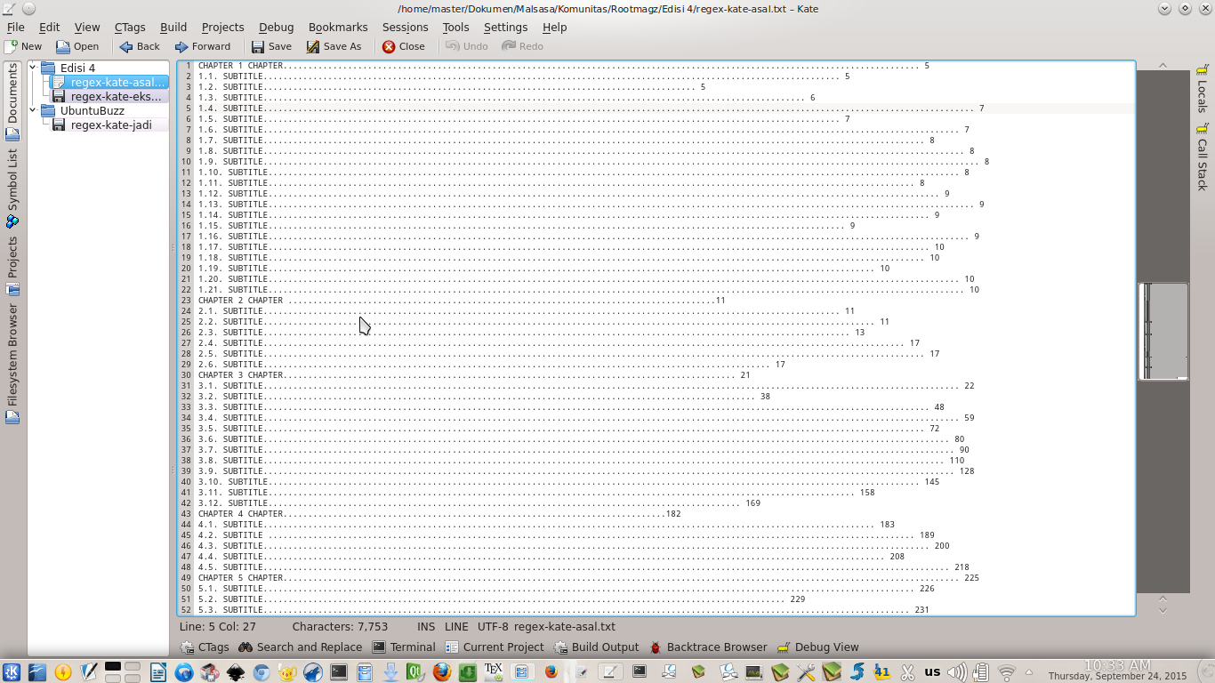 Regex Search & Replace Examples in Linux Text Editors