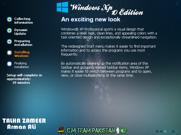 تحميل اجمد واجمل ويندوز إكس بى المطور 2017 Windows XP 10 Edition Sp3 باحدث البرامج والتعريفات