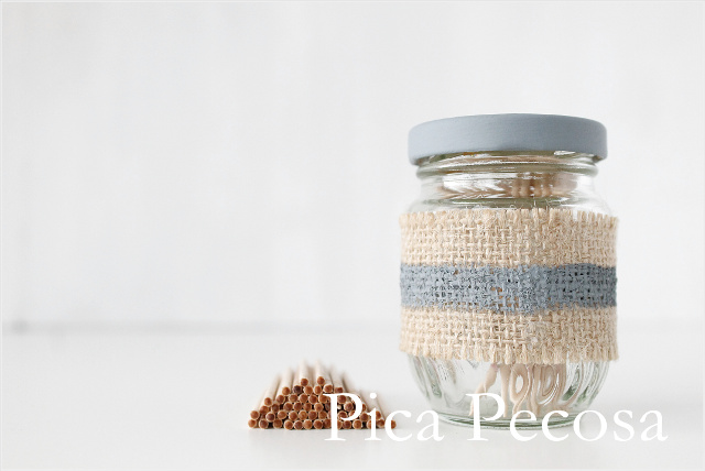 tarro-cristal-reciclado-palillero-chalk-paint-arpillera