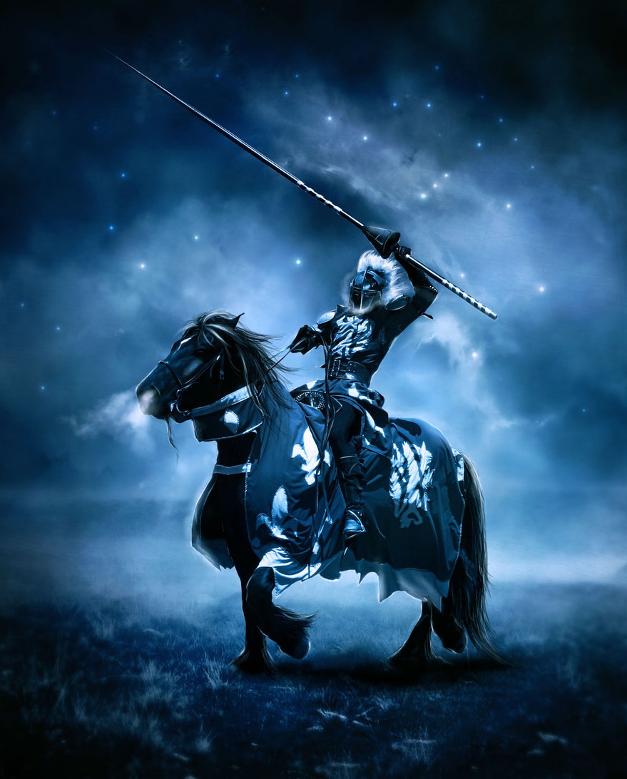 Рыцарь знака зодиака. Рыцарь на коне. Всадник с мечом. Темные всадники. Средневековый рыцарь.