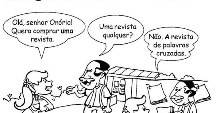 Atividades com artigos definidos e indefinidos
