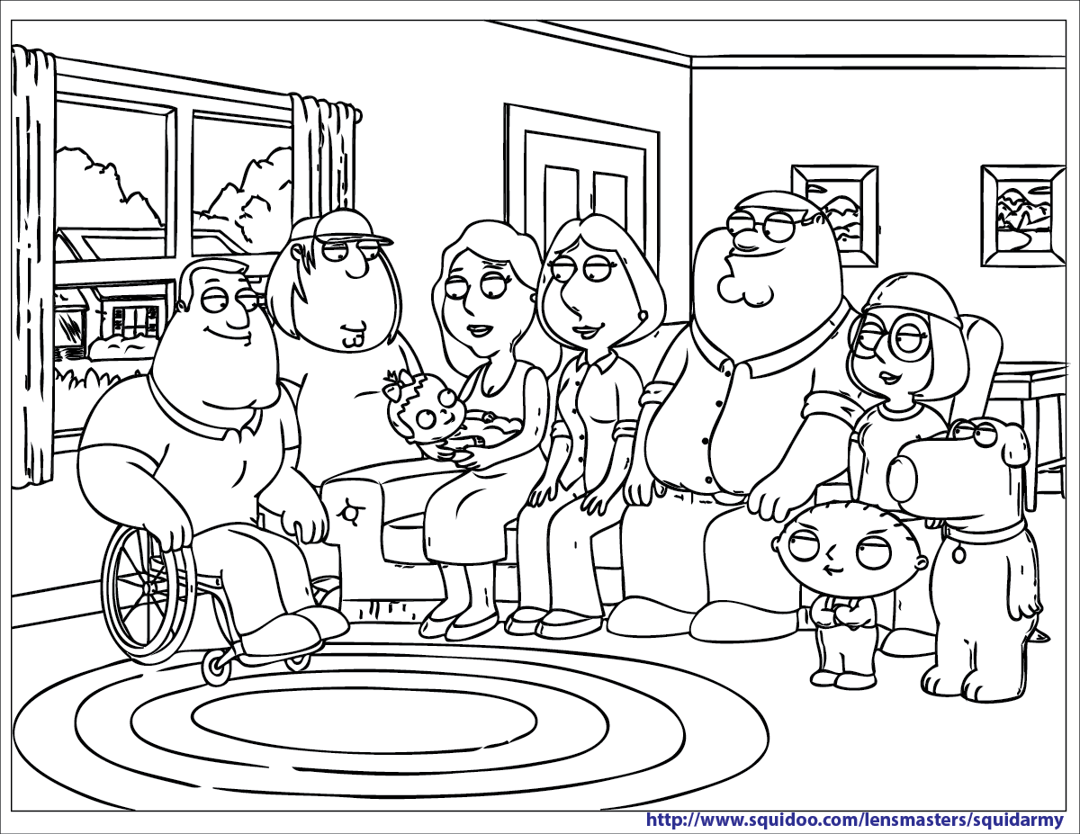 Free Printable Family Guy Coloring Pages Squid Army Free Printable Family Guy Coloring Pages Squid Army