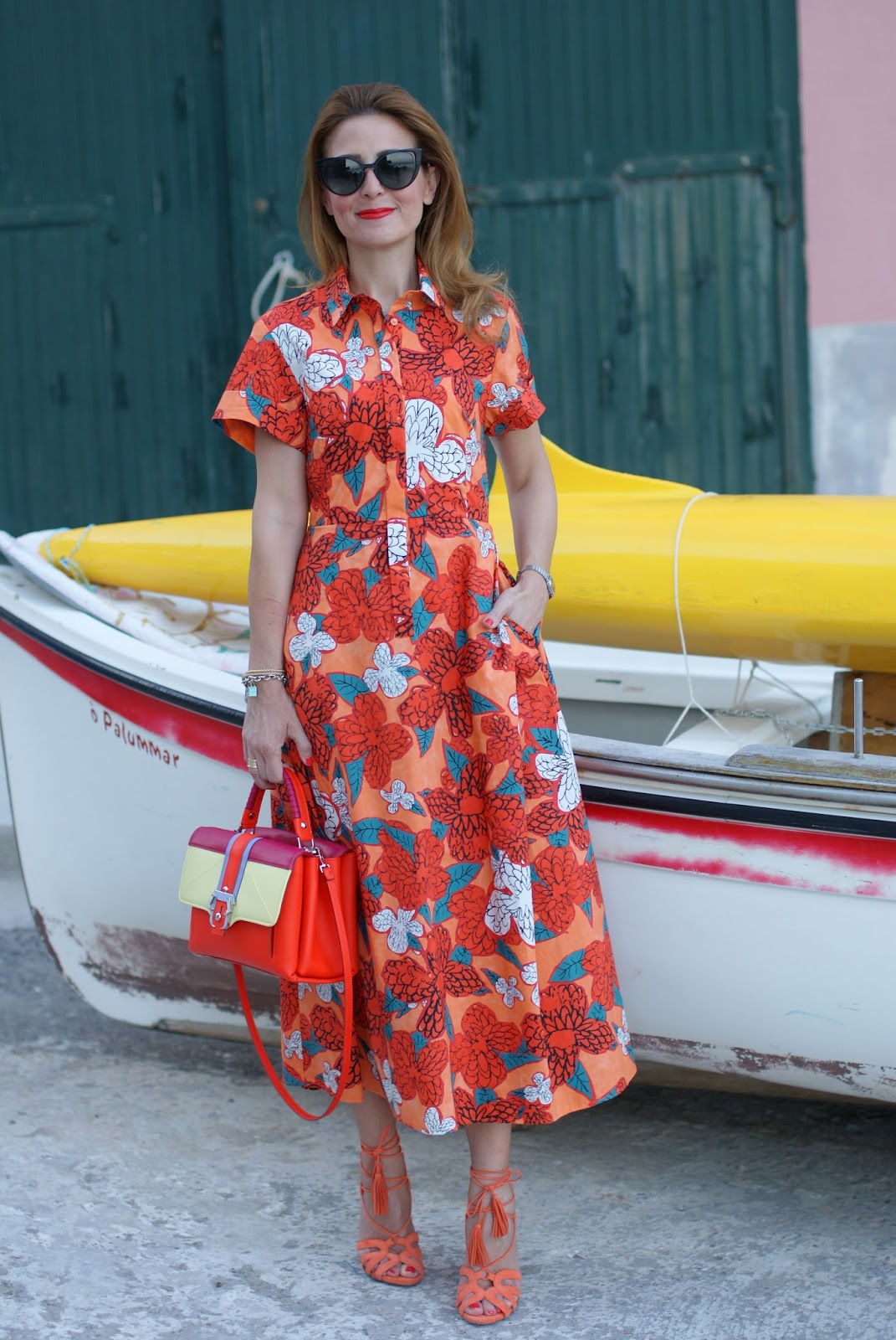 Ferragosto Last Minute and chemisier floral dress | Fashion and Cookies ...