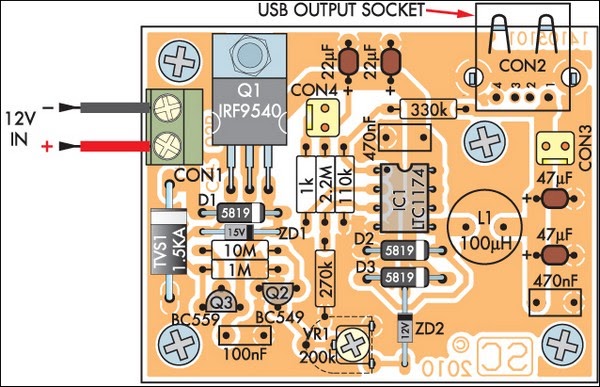 Bike Mobile Charger Circuit Diagram